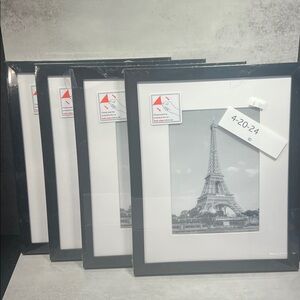 Black Picture Frames with Eiffel Tower Print